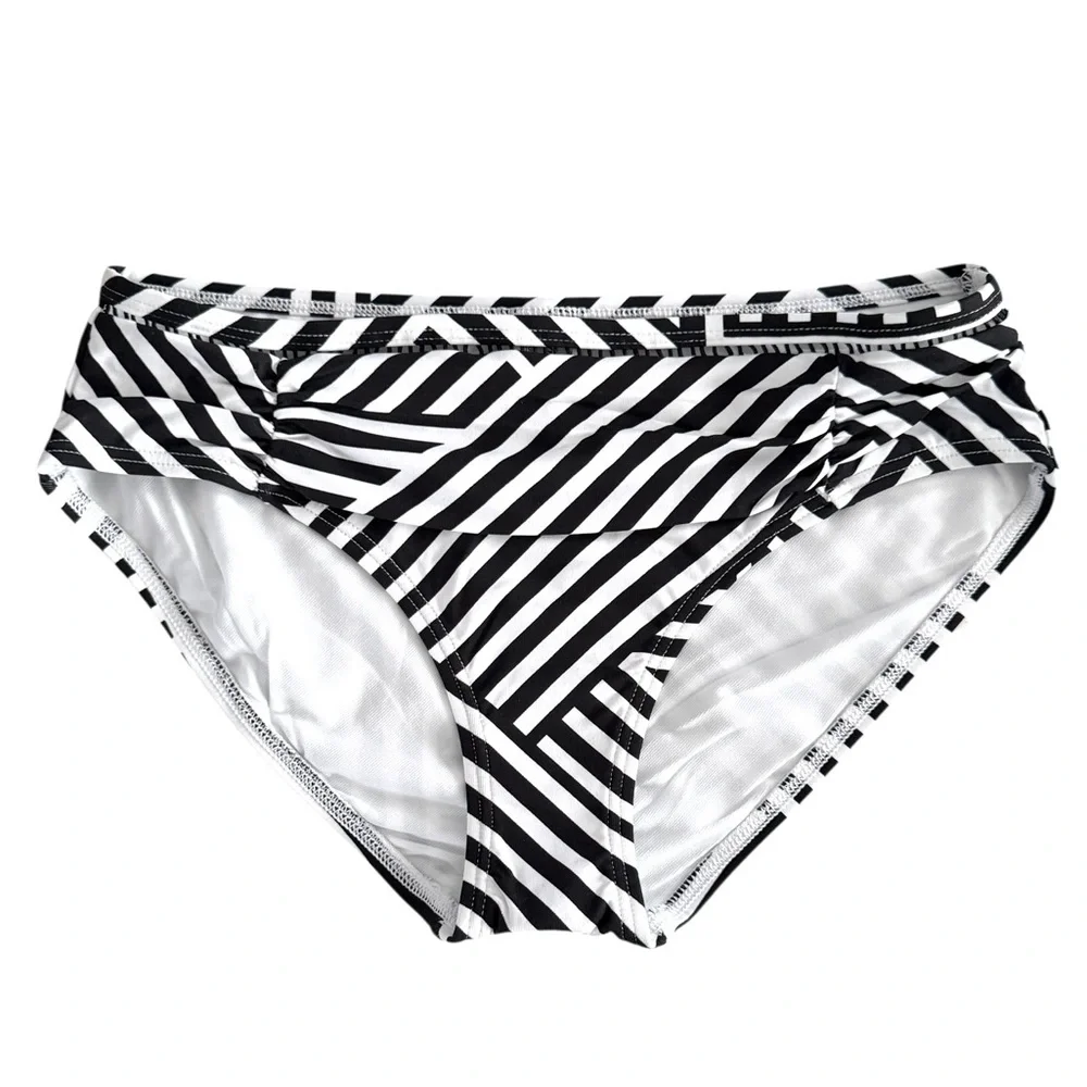 Tommy Bahama Fracturedstripe High Waist Shirred Bottom